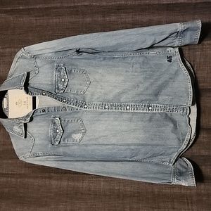 EUC American Eagle Vintage Fit Jean Longsleeve Size XS